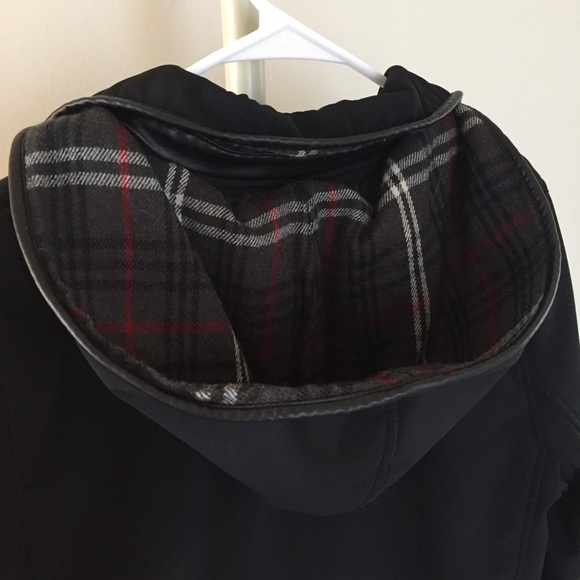 Talbots | Black Hooded Raincoat | Medium - Picture 5 of 5